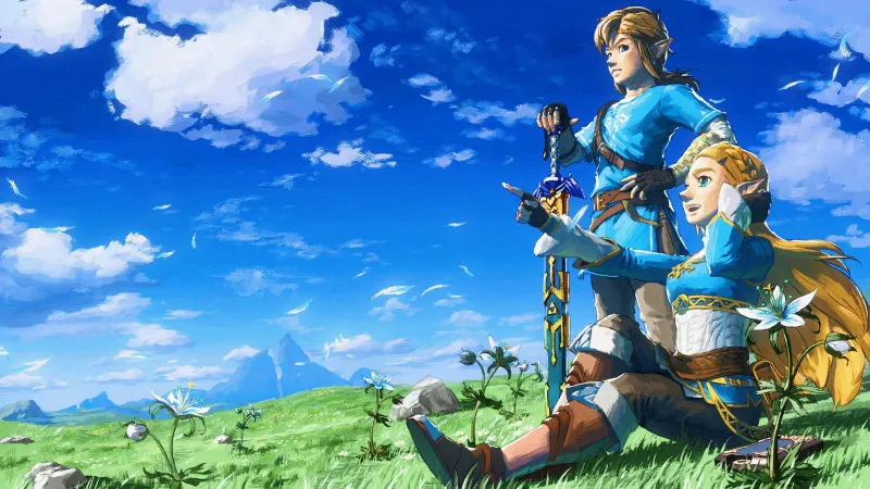 Zelda Link Sword Aesthetic Desktop Wallpaper - Zelda Wallpaper 4K