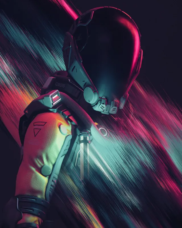 Sci-fi wallpaper, iPhone wallpaper HD, Cyberpunk art, Futuristic character, Vibrant colors