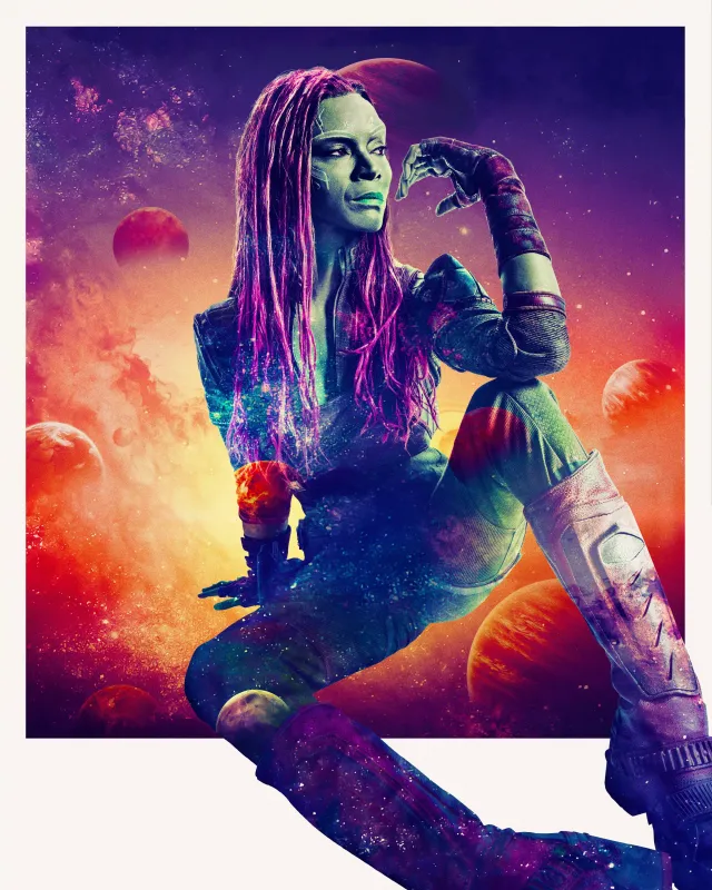 Zoe Saldana as Gamora, Guardians of the Galaxy Vol 3