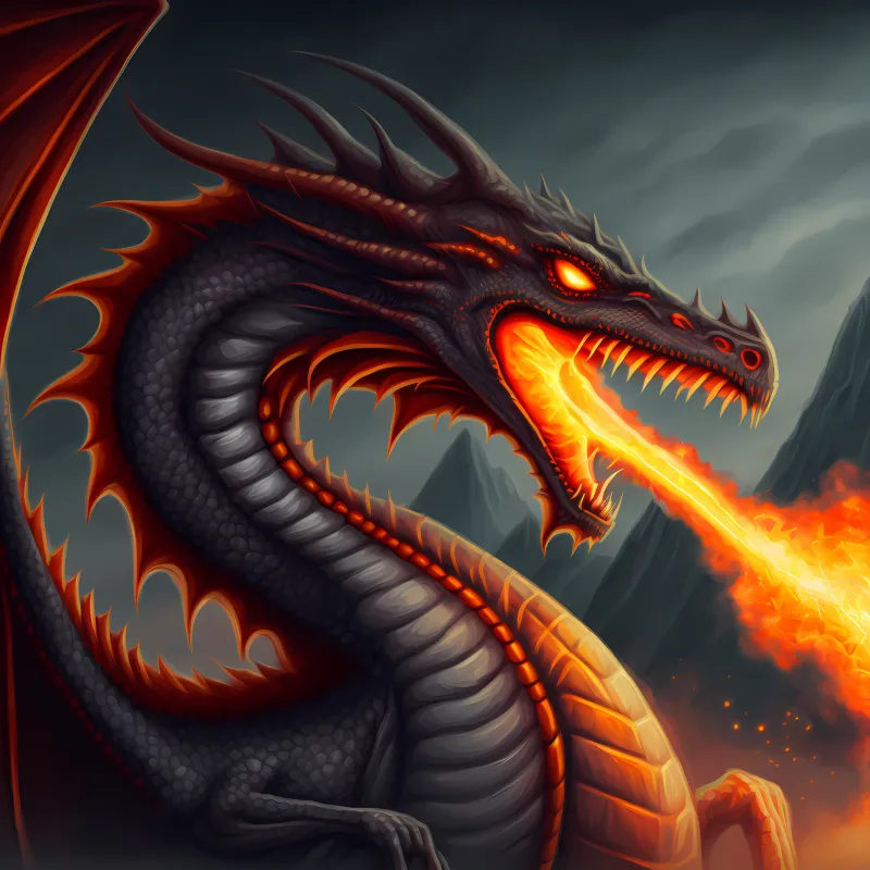 Dragon, 4K AI Wallpaper