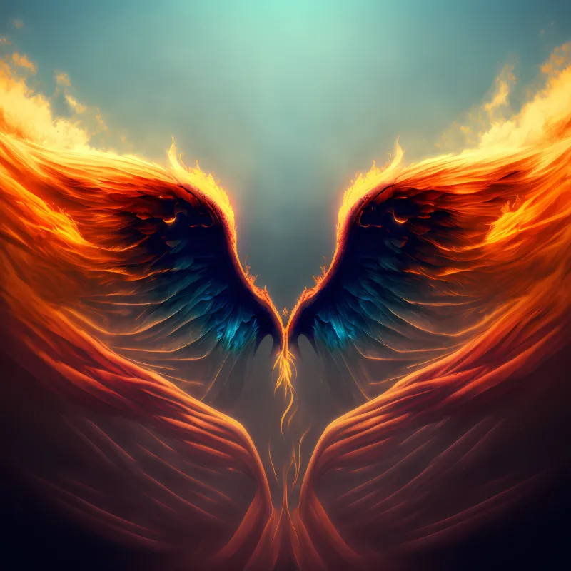Angel wings, 4K AI Wallpaper