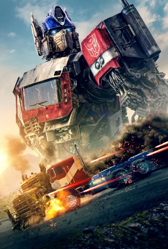 Optimus Prime in Transformers: Rise of the Beasts, Phone wallpaper
