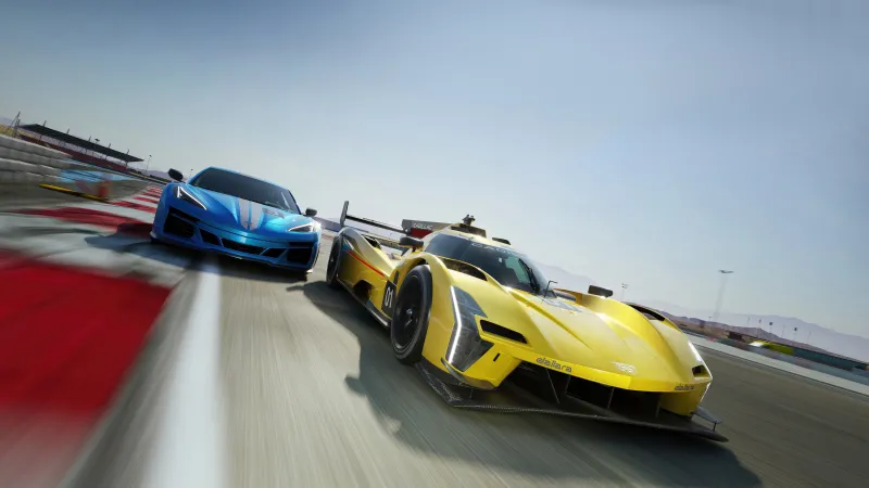 Forza Motorsport, 2023 Games, Chevrolet Corvette E-Ray, Cadillac V-LMDh, Racing game, 5K