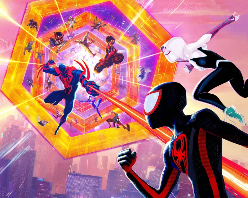 Spider-Man: Across the Spider-Verse, 2023 Movies. Animation, Marvel Cinematic Universe, 5K, 8K background