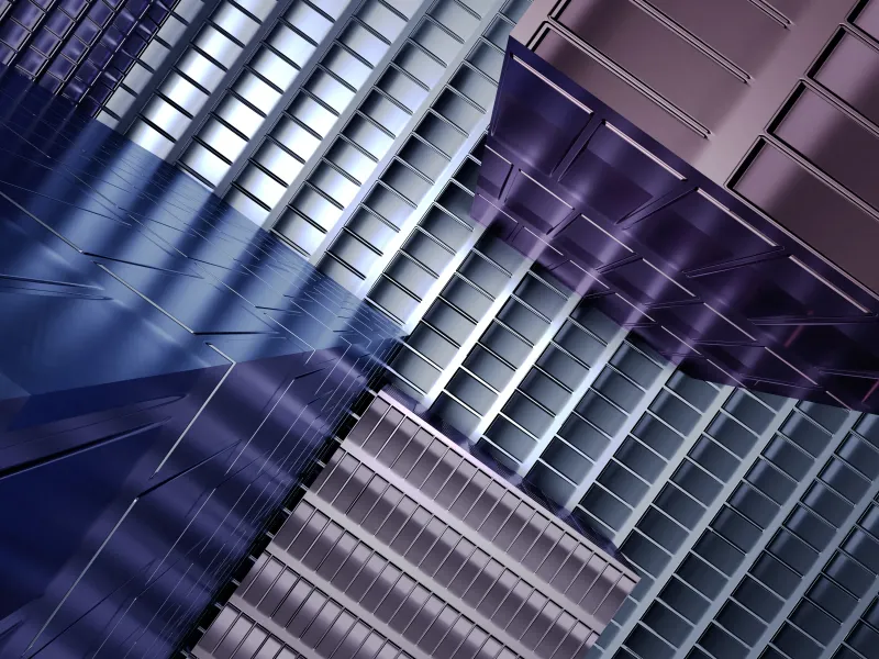 Steel structure wallpaper, Looking up, Blue and purple