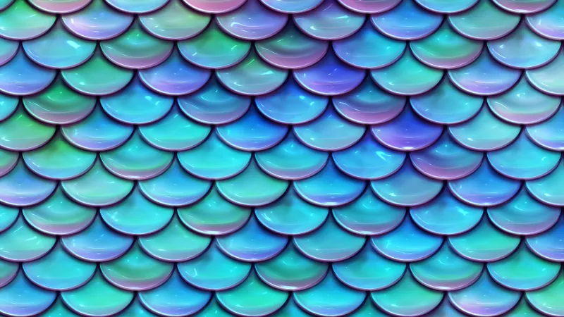 Mermaid scales, Pattern, Mermaid tail pattern, Holographic
