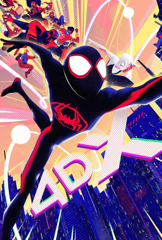 Spider-Man: Across the Spider-Verse, Miles Morales, Spider-Gwen, 4DX, Movie poster, 5K, 2023 Movies