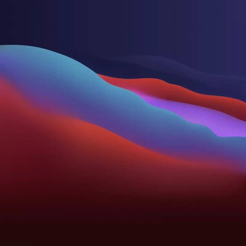 macOS Big Sur, Apple, Layers, Fluidic, Colorful, Dark, WWDC, 2020, 5K