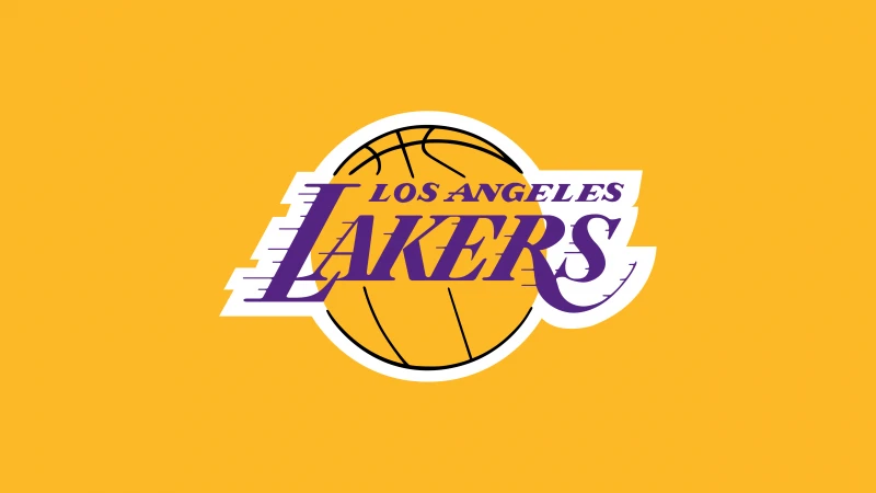 Los Angeles Lakers 5K wallpaper, Yellow background