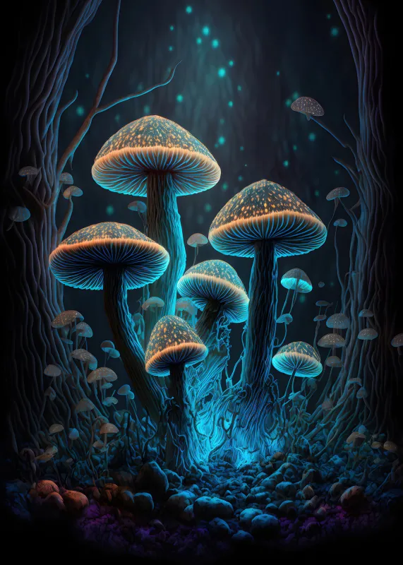 Mushroom wallpaper for iPhone