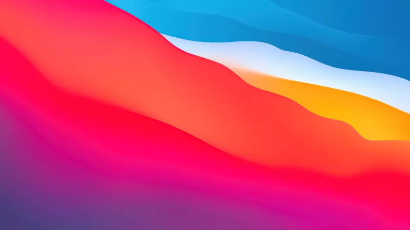 macOS Big Sur, Apple, Layers, Fluidic, Colorful, WWDC, Stock, Aesthetic, 2020