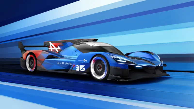 Alpine A424_β Le Mans Hypercar, Prototype, 2024, 5K, Blue