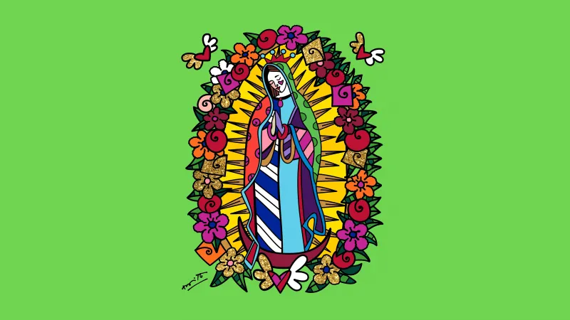 Virgen De Guadalupe 8K wallpaper