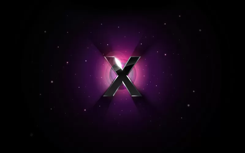 Mac OS X, Dark background, Apple, Stock