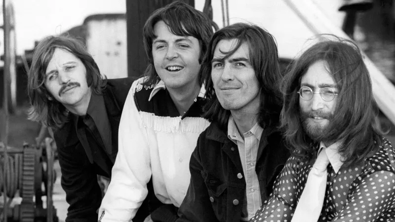 The Beatles rock band wallpaper 5K