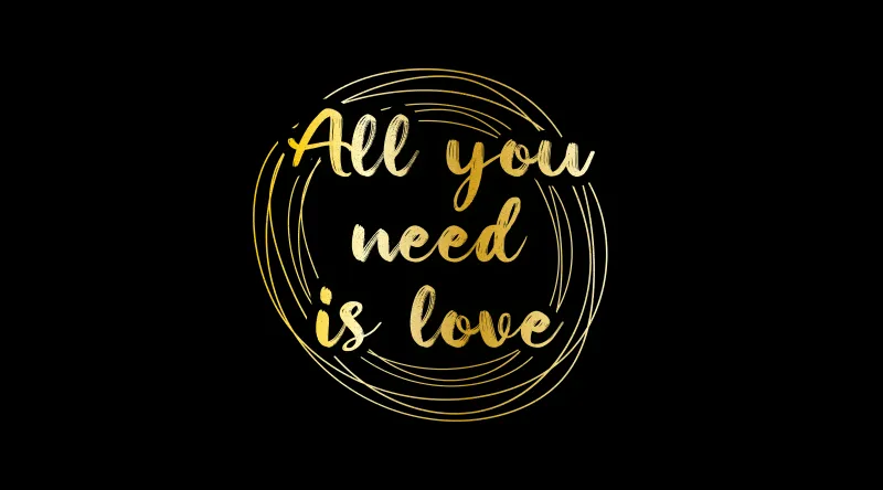 The Beatles All you need is Love, 5K wallpaper, AMOLED