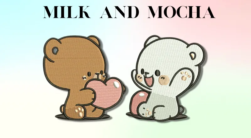 Milk bear, Mocha bear, 5K wallpaper
