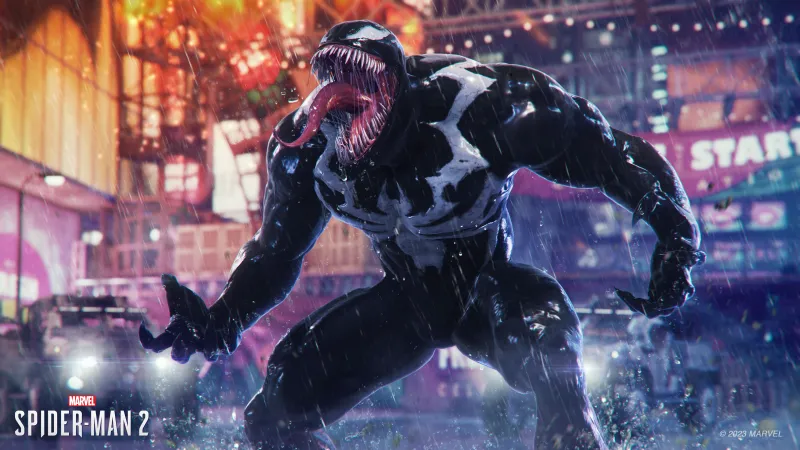 Venom in Marvel's Spider-Man 2, 4K wallpaper