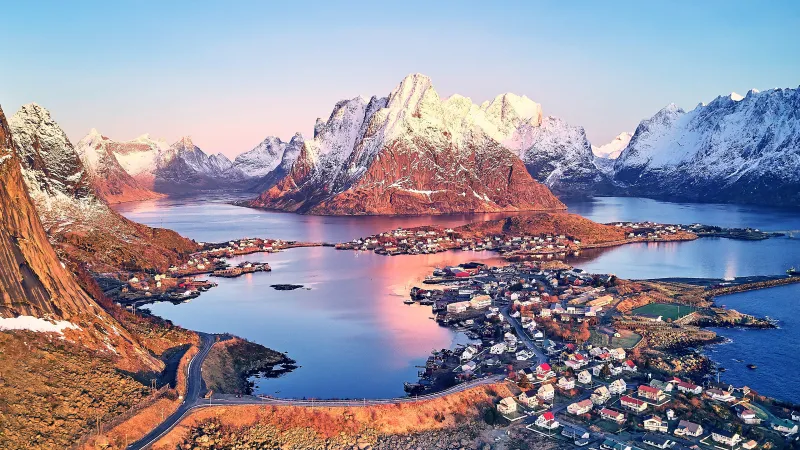 Reine wallpaper, Lofoten Islands, Norway
