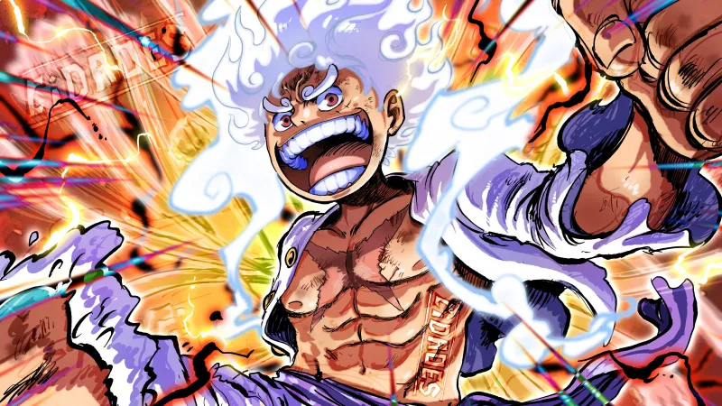One Piece, Luffy 4K wallpaper, Gear 5