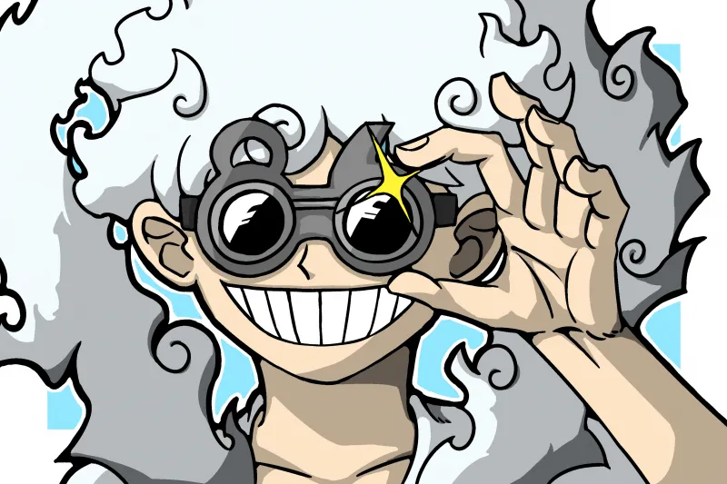 Luffy with Goggles, Gear 5 4K wallpaper