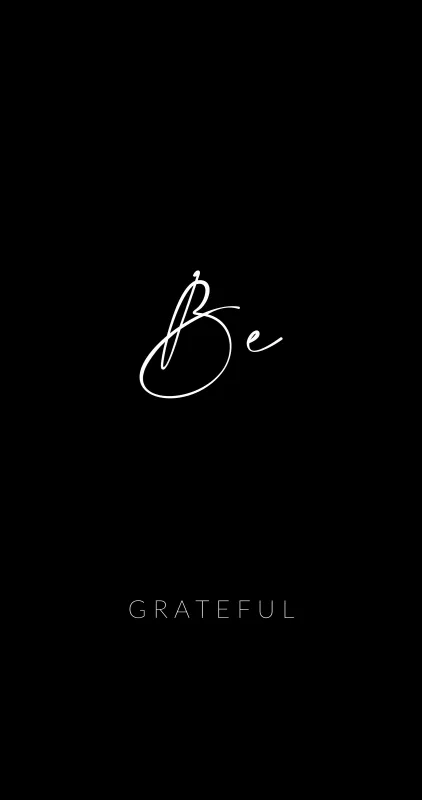 Be Grateful iPhone wallpaper