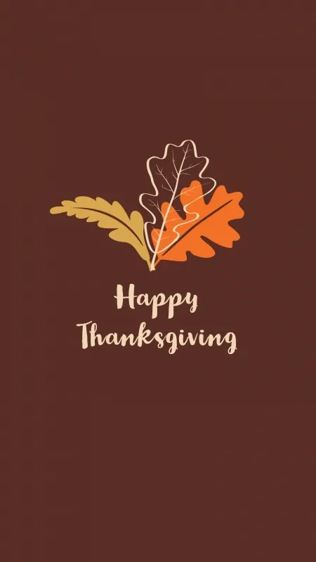 Happy Thanksgiving Fall wallpaper for iPhone