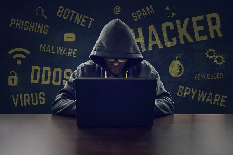 Hacker, Laptop, Hoodie, Modern, Malware, Cyber security, 5K