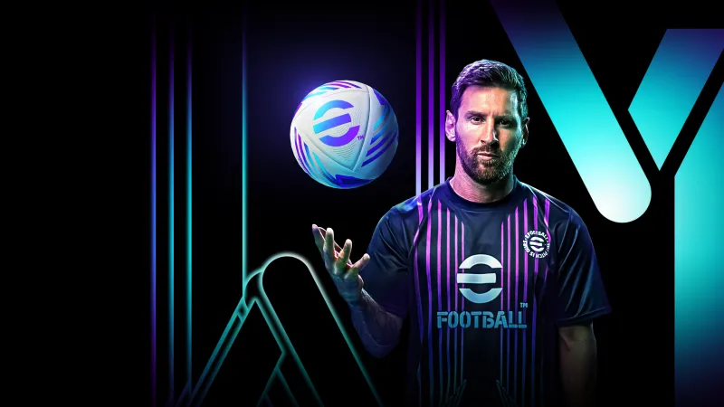 Lionel Messi, eFootball 2024, Video Game, Neon