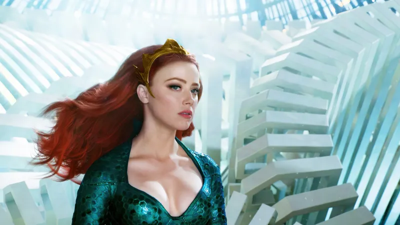 Amber Heard as Mera, Aquaman and the Lost Kingdom, 4K wallpaper