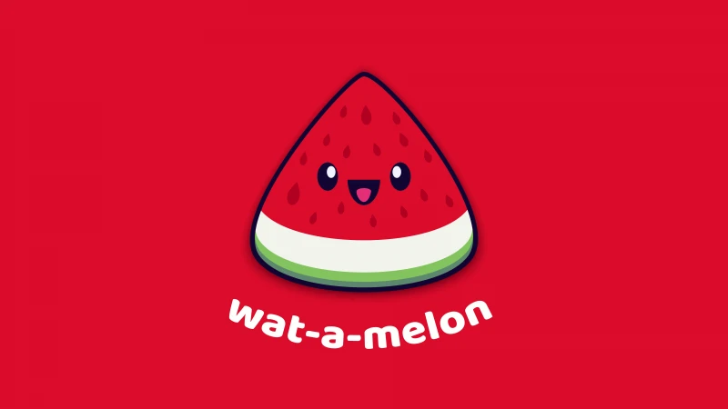 Cute Watermelon, Kawaii 8K wallpaper
