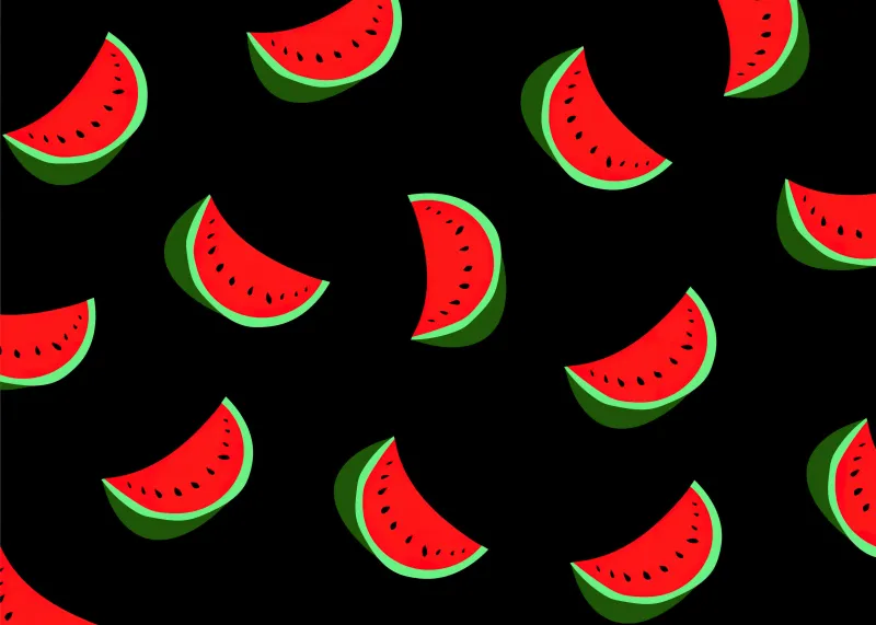 Watermelon pieces, 4K AMOLED wallpaper