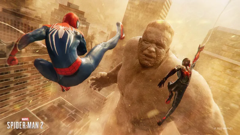 Marvel's Spider-Man 2, Sandman, Boss Fight, 2023 Games