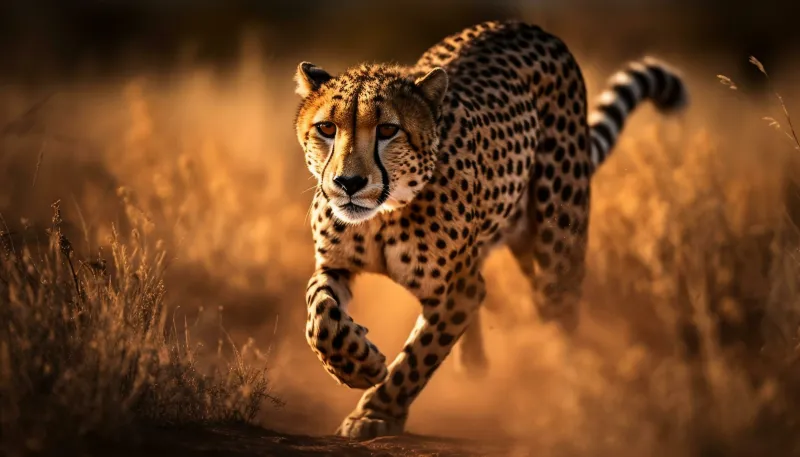 African Cheetah, HD wallpaper