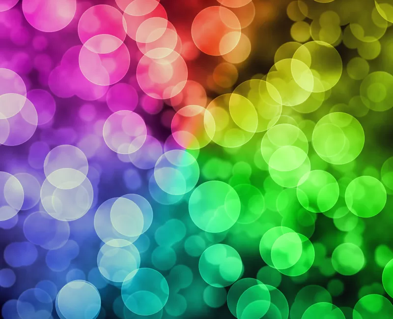 Bokeh, Colorful, Lights, Rainbow, 5K