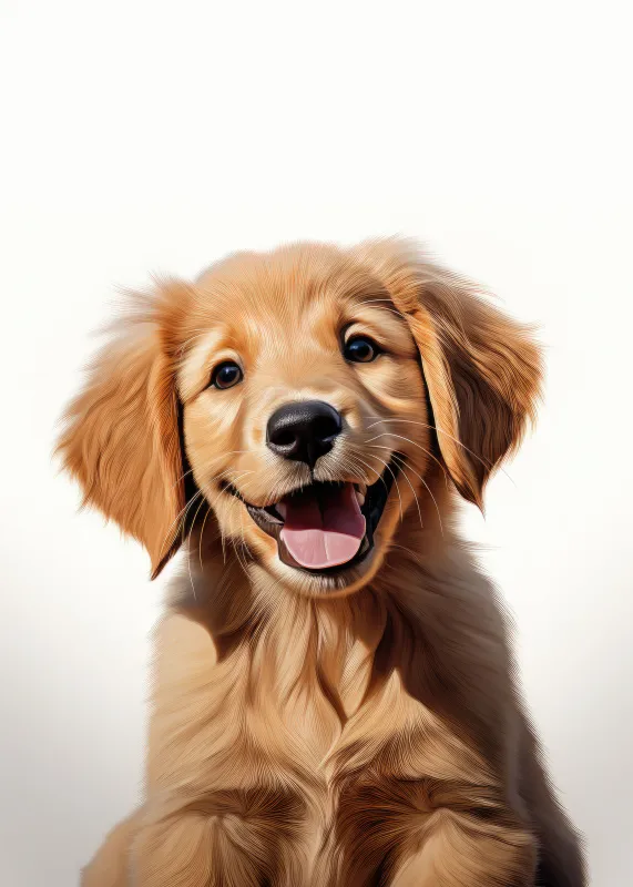 Cute smiling puppy, iPhone wallpaper 4K