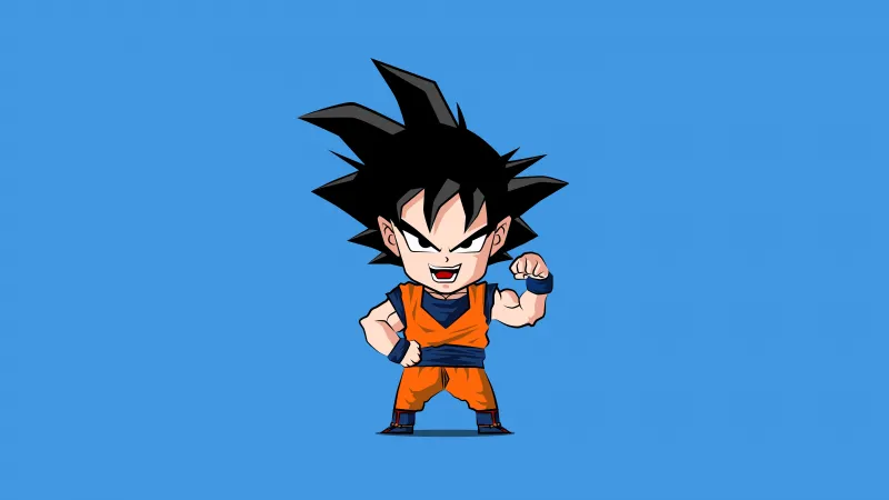 Chibi Goku, 8K background