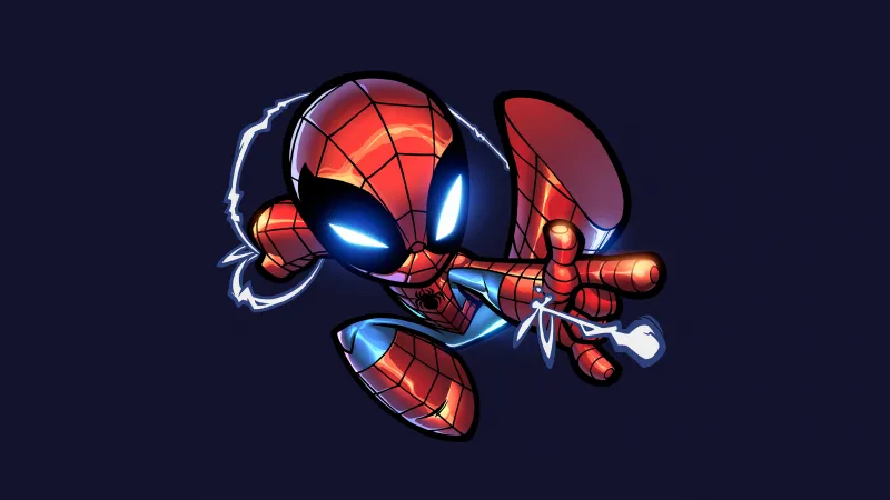 Chibi Spiderman, 4K wallpaper
