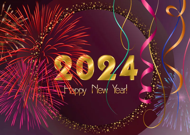2024 New Year Wallpapers and Backgrounds