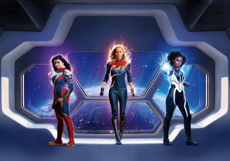 The Marvels, Poster, Ms. Marvel, Monica Rambeau, Captain Marvel, 5K, 2023 Movies