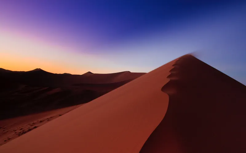 Namib Desert dune wallpaper, Sunrise, Namibia