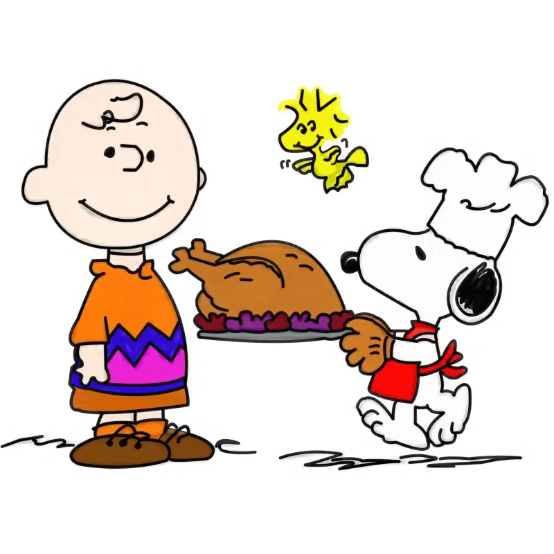 Snoopy thanksgiving, HD iPad wallpaper, Charlie Brown