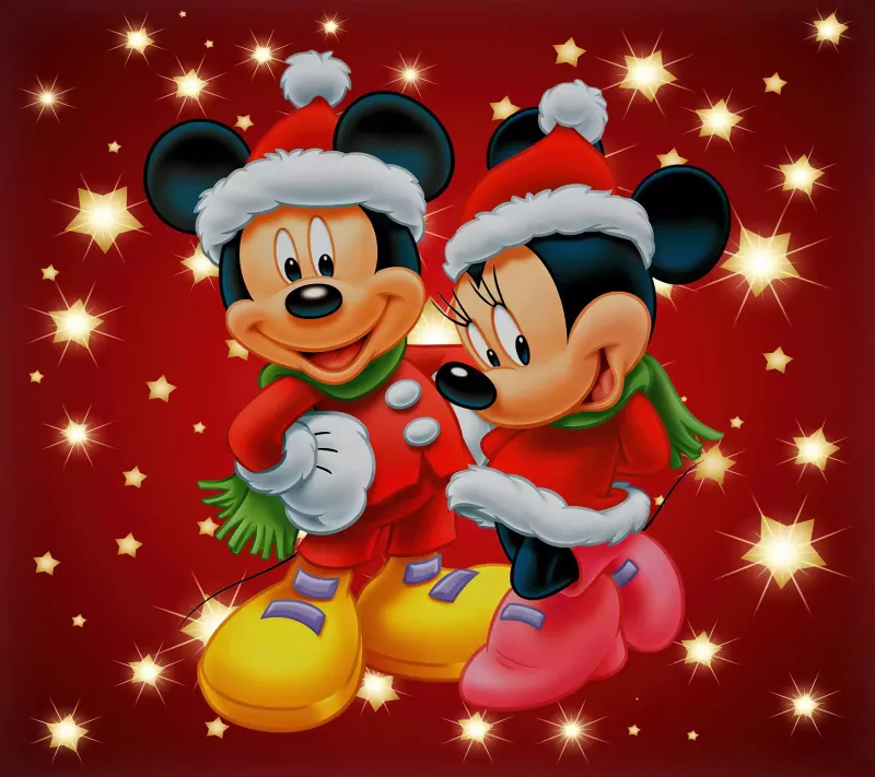 Disney thanksgiving, Disney Christmas, Red, Mickey Mouse, Minnie Mouse