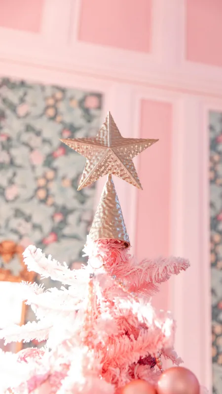 Pink Christmas decor, HD Phone wallpaper