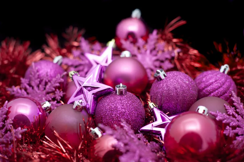 Christmas decoration, Pink aesthetic, HD wallpaper