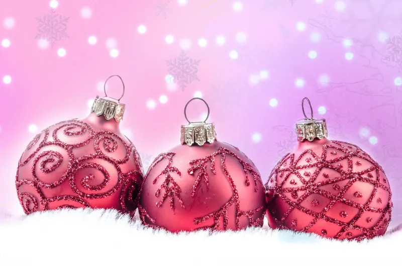 Pink Christmas wallpaper