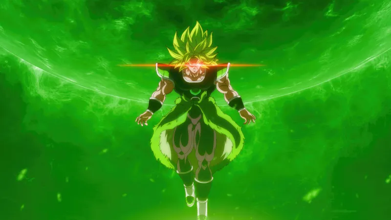 Broly in Dragon Ball Super, Green background