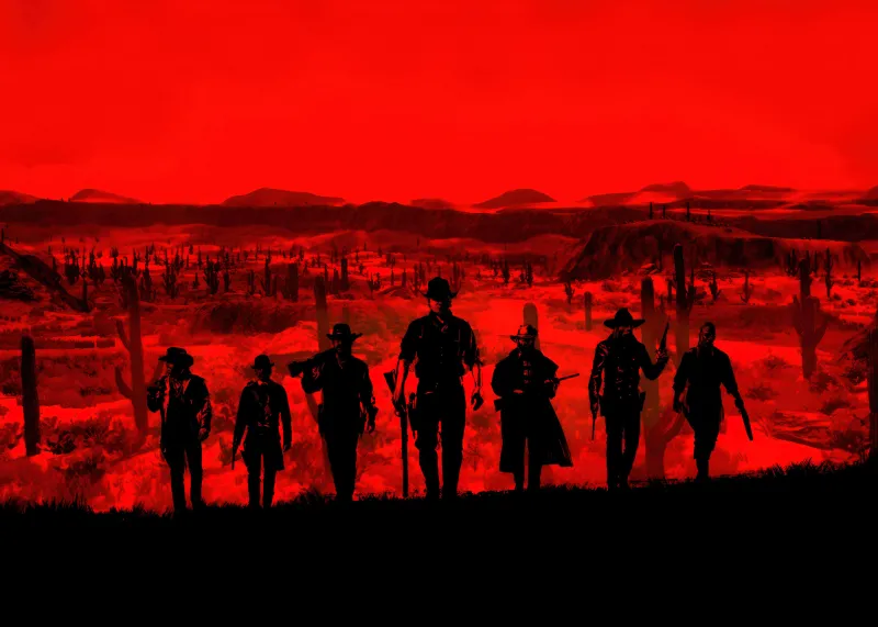 Red Dead Redemption 2 wallpaper, Cowboys