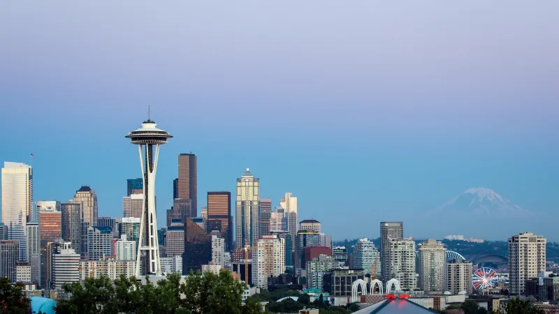 Seattle City Background 4K