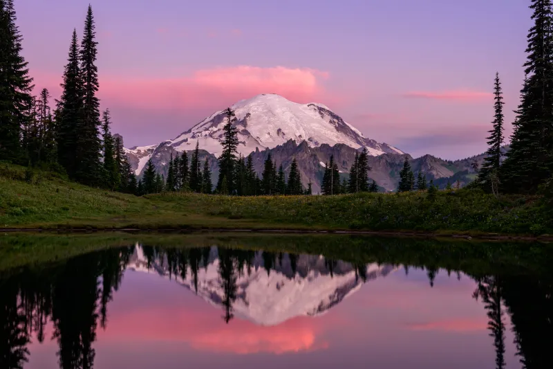 Mount Rainier National Park Wallpaper, Seattle, Washington